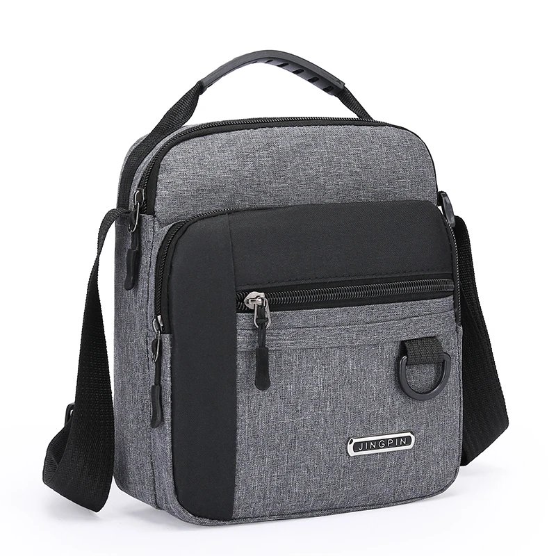large capacity men's bag single shoulder bag waterproof and wear resistant backpack multiple pockets for business business