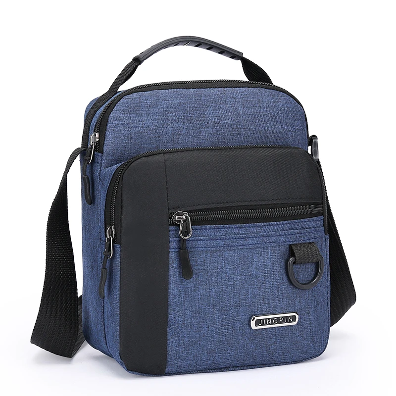 large capacity men's bag single shoulder bag waterproof and wear resistant backpack multiple pockets for business business