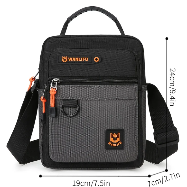 casual men's handbag shoulder bag lightweight oxford men's purse small crossbody bag fashion stylish men's bag messenger bag sac
