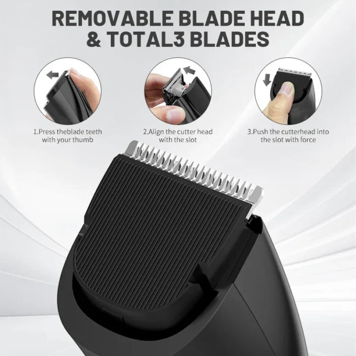 SEJOY Electric Hair Clipper Kit For Men, Adjustable Hair Cut Machine Hair Trimmer Professional Rechargeable Hair Cut Barber - Image 3