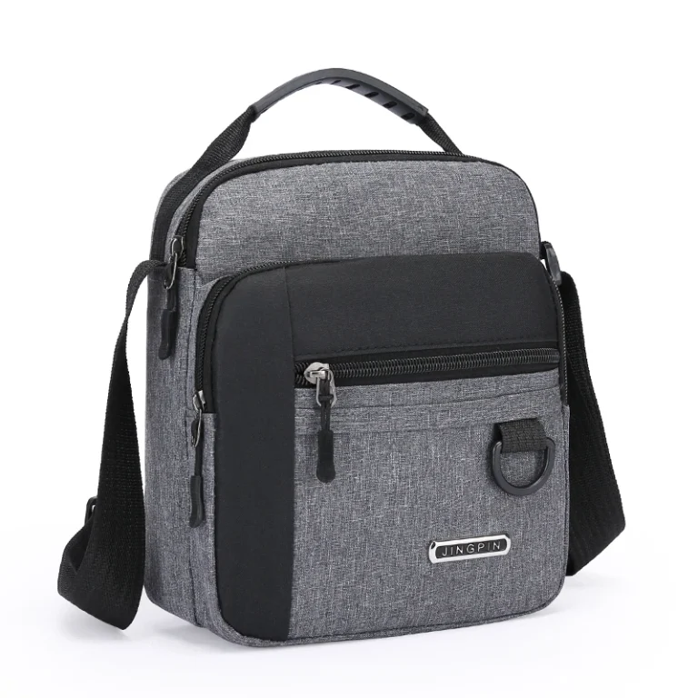 large capacity men's bag single shoulder bag waterproof and wear resistant backpack multiple pockets for business business