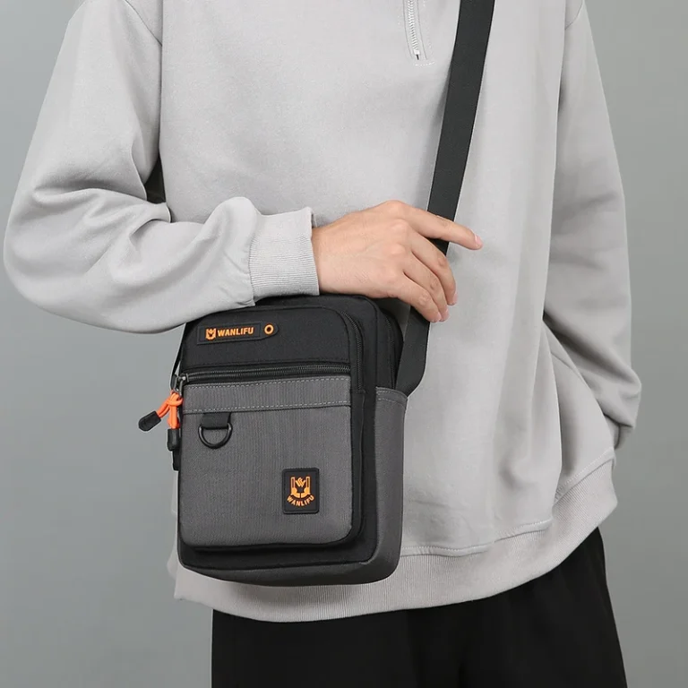 casual men's handbag shoulder bag lightweight oxford men's purse small crossbody bag fashion stylish men's bag messenger bag sac