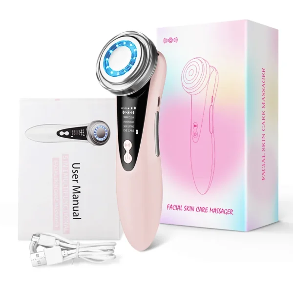 4 in 1 rf ems facial massager multifunction skin care tools face beauty device double chin removal face firming massager