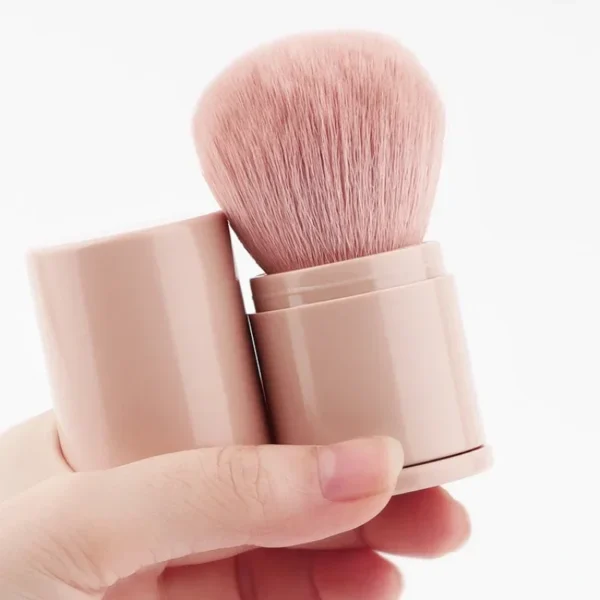 quality portable mini retractable blush brush soft loose powder foundation makeup brush multi functional nail beauty makeup tool