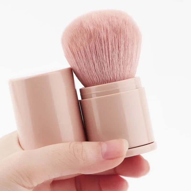 quality portable mini retractable blush brush soft loose powder foundation makeup brush multi functional nail beauty makeup tool